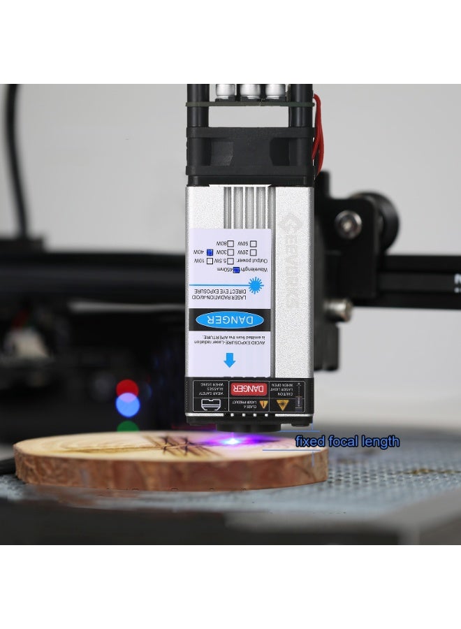 40W Module 450nm Engraving Head Fixed Focal Length High Precision Engraving Plastic Leather Wood Acrylic for Engraving Machine CNC Router Cutting Machine - Image 2